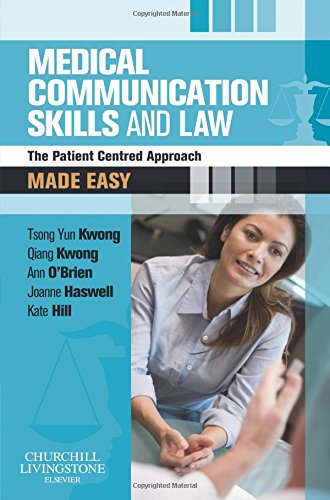 Imagen de archivo de Medical Communication Skills And Law: The Patient Centred Approach a la venta por Romtrade Corp.