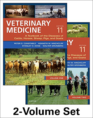 Imagen de archivo de Veterinary Medicine: A textbook of the diseases of cattle, horses, sheep, pigs and goats - two-volume set a la venta por HPB-Red