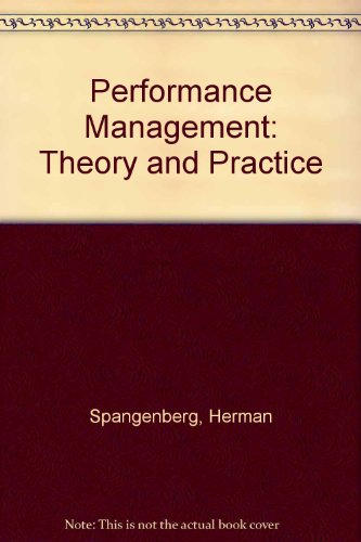 Stock image for Performance Management: Theory and Practice for sale by Bookmonger.Ltd