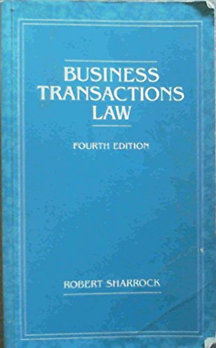 Business Transactions Law (9780702136023) by Sharrock, Robert