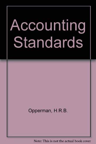 Stock image for Accounting Standards for sale by Bookmonger.Ltd