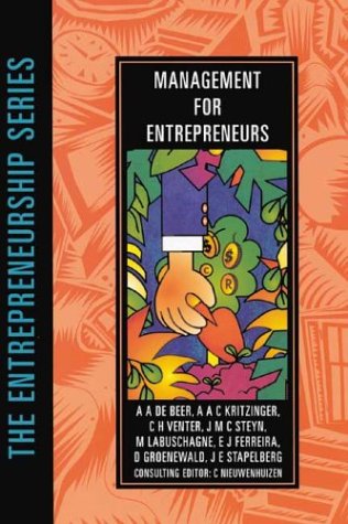 Beispielbild fr Management for Entrepreneurs. Second Edition (The Entrepreneurship Series) zum Verkauf von Zubal-Books, Since 1961