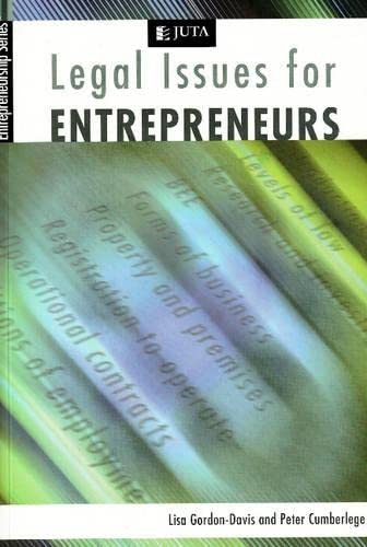 Beispielbild fr Legal Issues for Entrepreneurs zum Verkauf von WorldofBooks