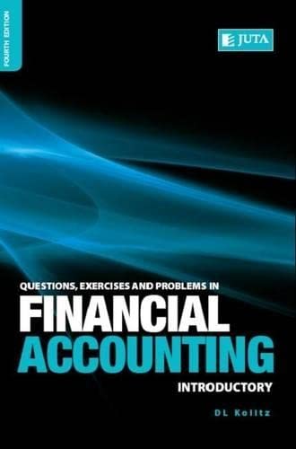 9780702177378: Questions, Exercises and Problems in Financial Accouting: Introductory