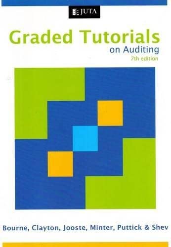 Beispielbild fr Graded Tutorials on Auditing 7th Edition zum Verkauf von TextbookRush