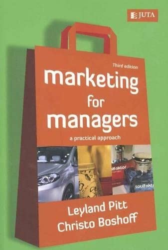 Beispielbild fr Marketing for managers zum Verkauf von ThriftBooks-Dallas