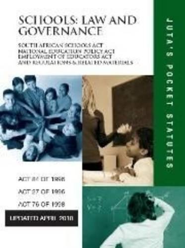 Stock image for Schools: Law and Governance (Juta's Pocket Statutes) for sale by Hay-on-Wye Booksellers