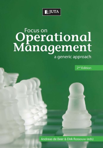 Stock image for Focus on Operational Management: A Generic Approach for sale by The Book Bin