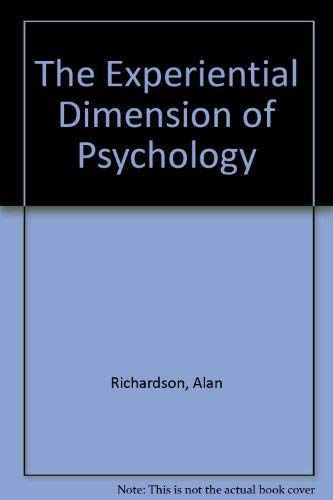 Stock image for The Experiential Dimension of Psychology. for sale by BOOKHOME SYDNEY