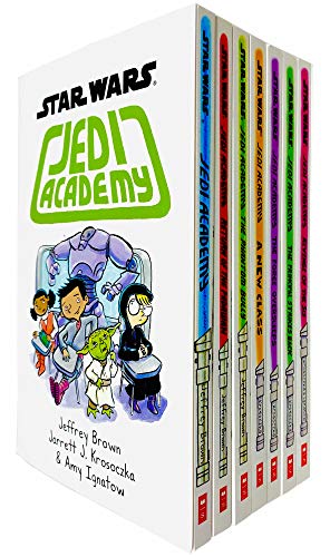 Stock image for Star Wars Jedi Academy Series 7 Books Collection Set (Books 1 - 7) by Jeffrey Brown (Jedi Academy, Phantom Bully, New Class, Force Oversleeps, Revenge of the Sis & MORE!) for sale by Blindpig Books