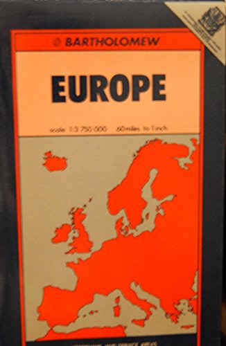 Bartholomew tourist route Europe (9780702804434) by John Bartholomew And Son