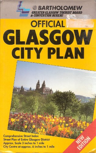 Imagen de archivo de Official Glasgow City Plan Colour Street Map a la venta por WorldofBooks