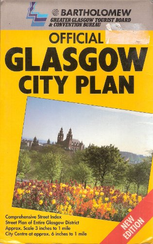 Stock image for Official Glasgow City Plan Colour Street Map for sale by WorldofBooks