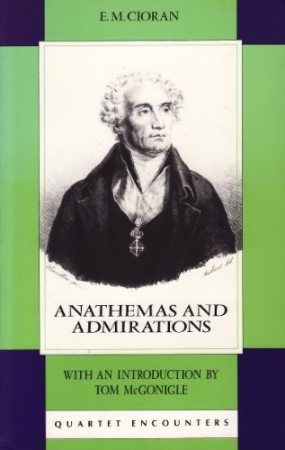 Beispielbild fr Anathemas and Admirations (Quartet Encounters) zum Verkauf von HPB-Red