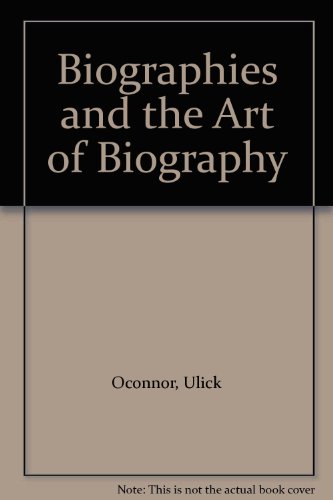 Stock image for Biographers and the Art of Biography for sale by WorldofBooks