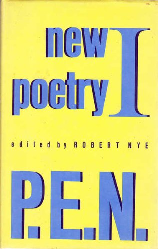 Stock image for New Poetry I, P.E.N.: v.1 (P. E. N. New Poetry) for sale by WorldofBooks