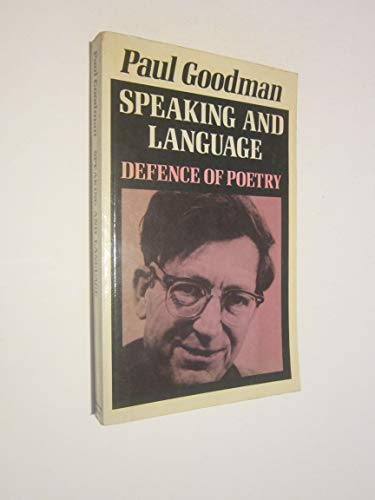 Imagen de archivo de Speaking and Language: Defence of Poetry a la venta por Anybook.com