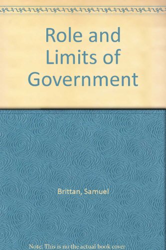 Stock image for Role and Limits of Government for sale by Phatpocket Limited