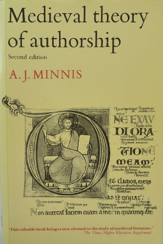 9780704505926: Mediaeval Theory of Authorship: Scholastic Literary Attitudes in the Later Middle Ages