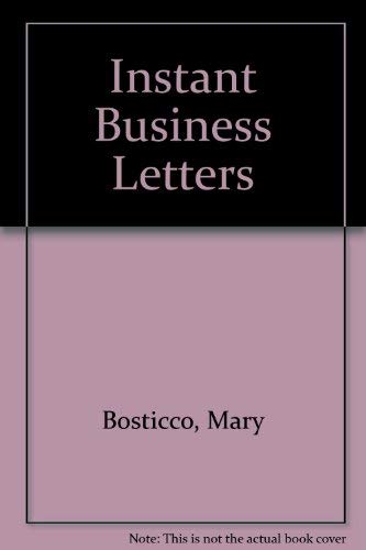 Beispielbild fr Instant Business Letters zum Verkauf von WorldofBooks