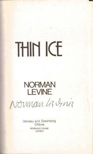 Thin Ice (9780704530300) by Norman Levine