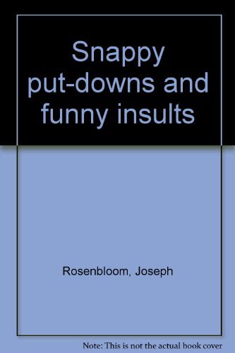 9780706127911: Snappy put-downs and funny insults: 0706127919 - AbeBooks