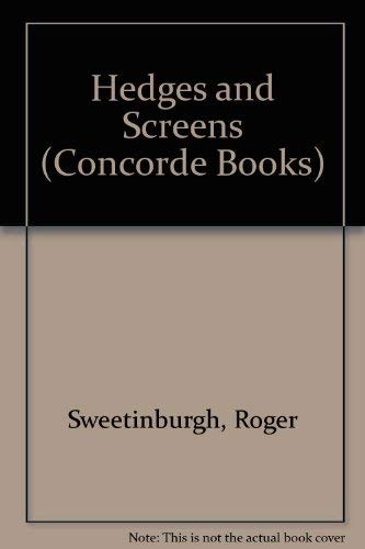 Imagen de archivo de Hedges & screens (Concorde gardening) a la venta por Wonder Book