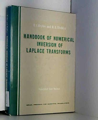 9780706506143: Handbook of Numerical Inversion of Laplace Transforms