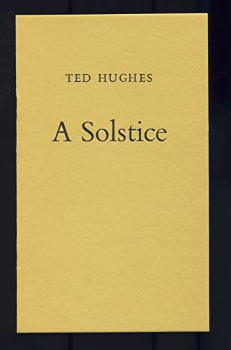A solstice (9780706804225) by Hughes, Ted