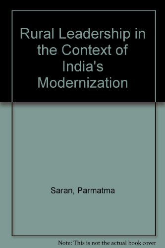 Beispielbild fr Rural Leadership in the Context of India's Modernization zum Verkauf von Zubal-Books, Since 1961