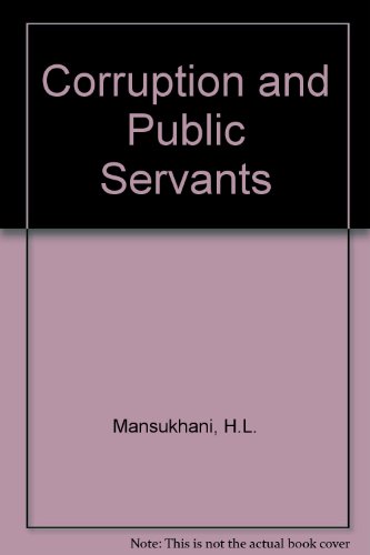 Stock image for Corruption and Public Servants for sale by Doss-Haus Books