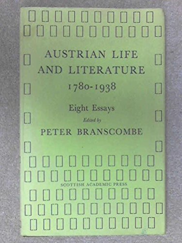 Stock image for Austrian Life and Literature for sale by Daedalus Books