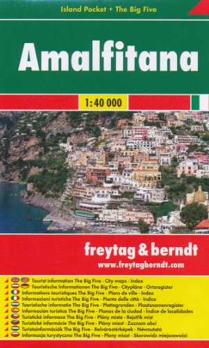 Amalfi Coast - Sorrento Peninsula (Italy) 1:40,000 Pocket Map, laminated (9780707911434) by Freytag Berndt