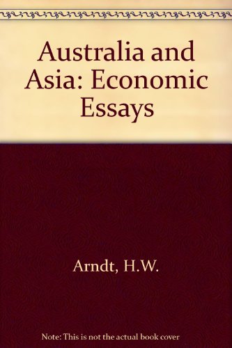 Stock image for Australia and Asia. Economic Essays for sale by Zubal-Books, Since 1961