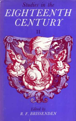 Stock image for Studies in the Eighteenth Century: Papers presented at the Second David Nichol Smith Memorial Seminar, Canberra, 1970 for sale by Better World Books Ltd