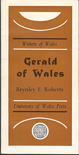 Stock image for Gerald of Wales. Writers of Wales for sale by The Bookseller