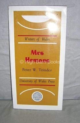 Stock image for Mrs Hemans (University of Wales Press - Writers of Wales) for sale by Books Unplugged