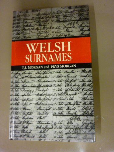 Beispielbild fr Welsh Surnames zum Verkauf von WorldofBooks