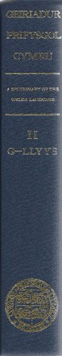 9780708309810: A Dictionary of the Welsh Language, Volume II: G - Llyys