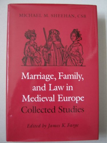 Beispielbild fr Marriage, Family and Law in Medieval Europe: Collected Studies zum Verkauf von Atticus Books