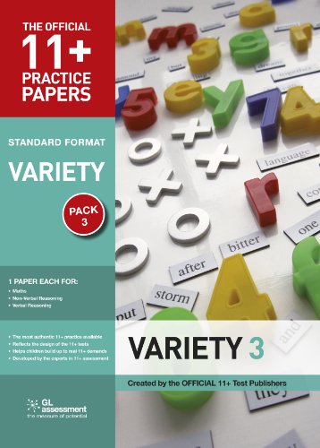 Stock image for 11+ Practice Papers, Variety Pack 3: Maths Test 3, Verbal Reasoning Test 3, Non- Verbal Reasoning Test 3 (The Official 11+ Practice Papers) for sale by WorldofBooks