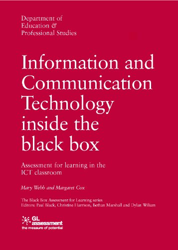 Imagen de archivo de Information and Communication Technology Inside the Black Box : Assessment for Learning in the ICT Classroom a la venta por Better World Books Ltd