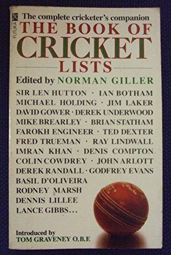 Stock image for The Book of Cricket Lists for sale by Goldstone Books