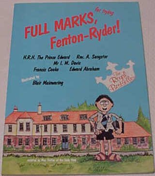 9780709012313: 'FULL MARKS, FOR TRYING, FENTON RYDER'