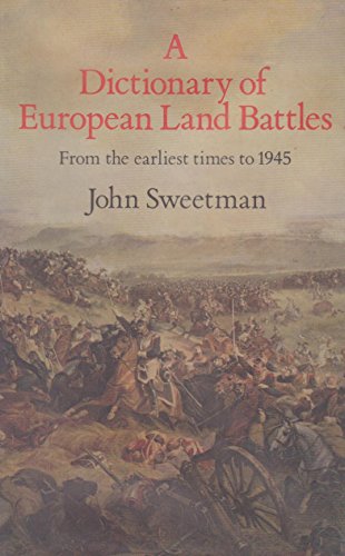 9780709017479: Dictionary of European Land Battles