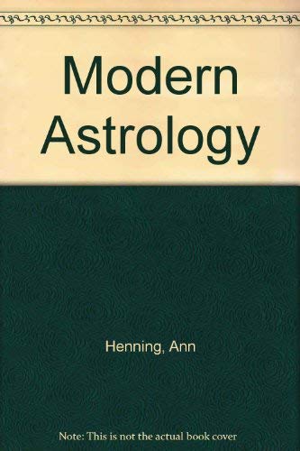Beispielbild fr Modern Astrology zum Verkauf von WorldofBooks