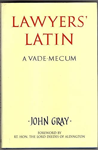 9780709070665: Lawyers' Latin: A Vade-Mecum