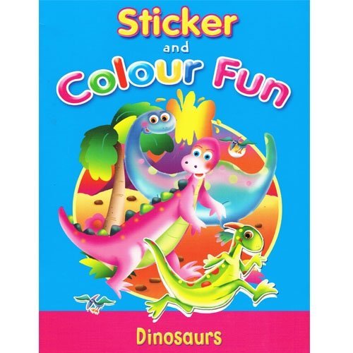 Beispielbild fr Sticker and Colour Fun - Dinosaurs zum Verkauf von WorldofBooks