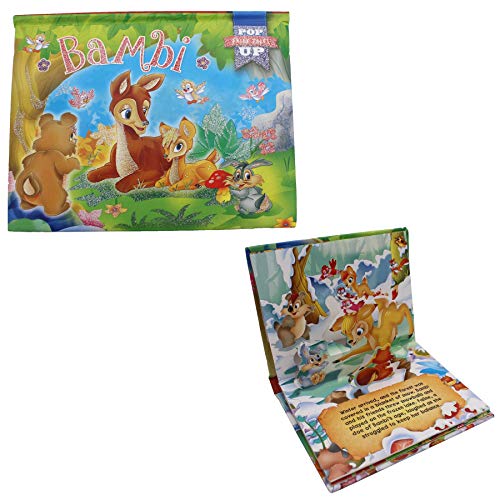 Beispielbild fr Fairy Tale Pop Up Story Book - Padded Glittery Cover - Bambi zum Verkauf von WorldofBooks