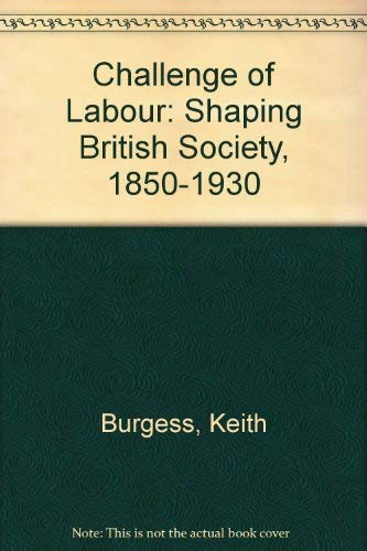 Imagen de archivo de Challenge of Labour: Shaping British Society, 1850-1930 a la venta por Aynam Book Disposals (ABD)